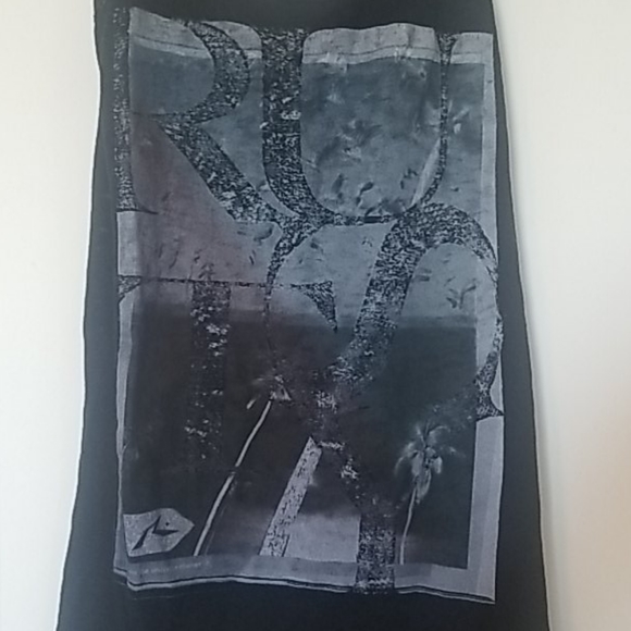 Rusty black logo print tank top - Picture 2 of 5